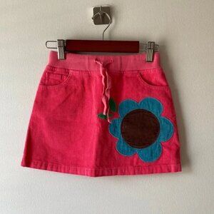 Mini Boden Girls Skirt - Size 5-6 Pink Corduroy